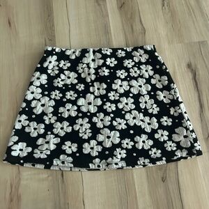 Urban Outfitters Black and White Embellished Mini Skirt